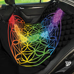 Seven Chakras Flower Of Life Print Pet Car Back Seat Cover