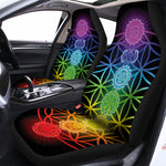 Seven Chakras Flower Of Life Print Universal Fit Car Seat Covers