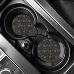 Seven Chakras Flowers Pattern Print Car Coasters