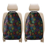 Seven Chakras Flowers Pattern Print Car Seat Organizers