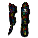 Seven Chakras Flowers Pattern Print Muay Thai Shin Guard