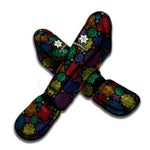 Seven Chakras Flowers Pattern Print Muay Thai Shin Guard