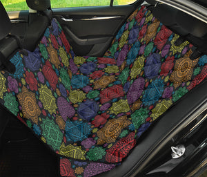 Seven Chakras Flowers Pattern Print Pet Car Back Seat Cover