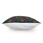 Seven Chakras Flowers Pattern Print Pillow Cover