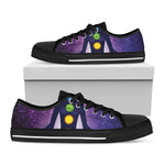 Seven Chakras Mandala Print Black Low Top Shoes 