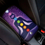 Seven Chakras Mandala Print Car Center Console Cover