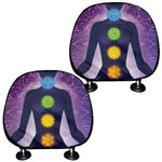 Seven Chakras Mandala Print Car Headrest Covers