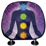 Seven Chakras Mandala Print Car Headrest Covers