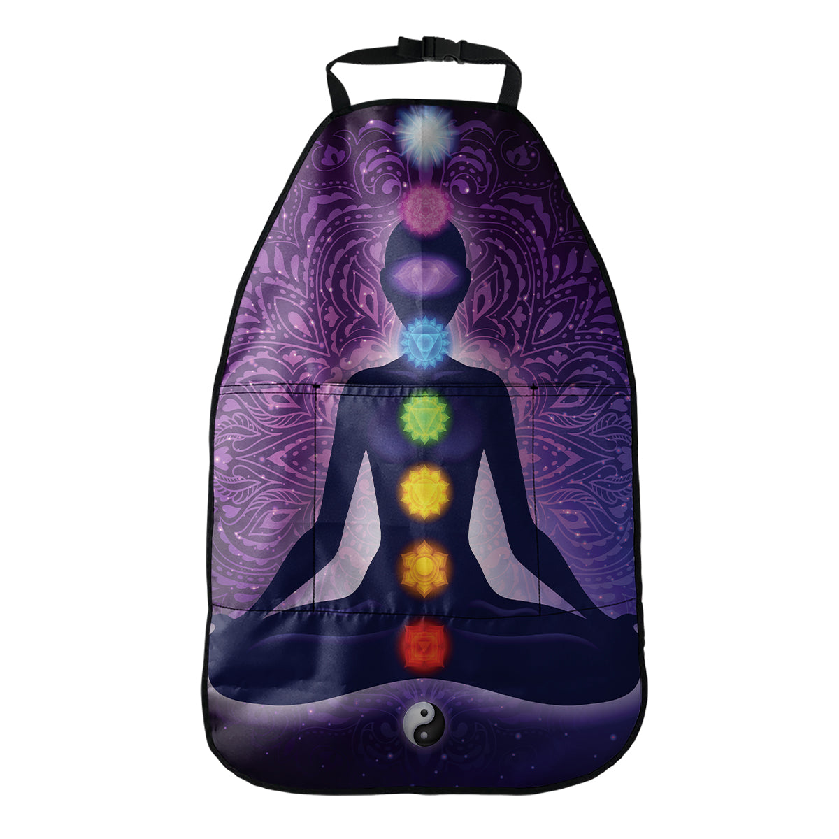 Seven Chakras Mandala Print Car Seat Organizers