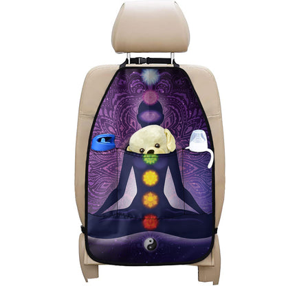 Seven Chakras Mandala Print Car Seat Organizers