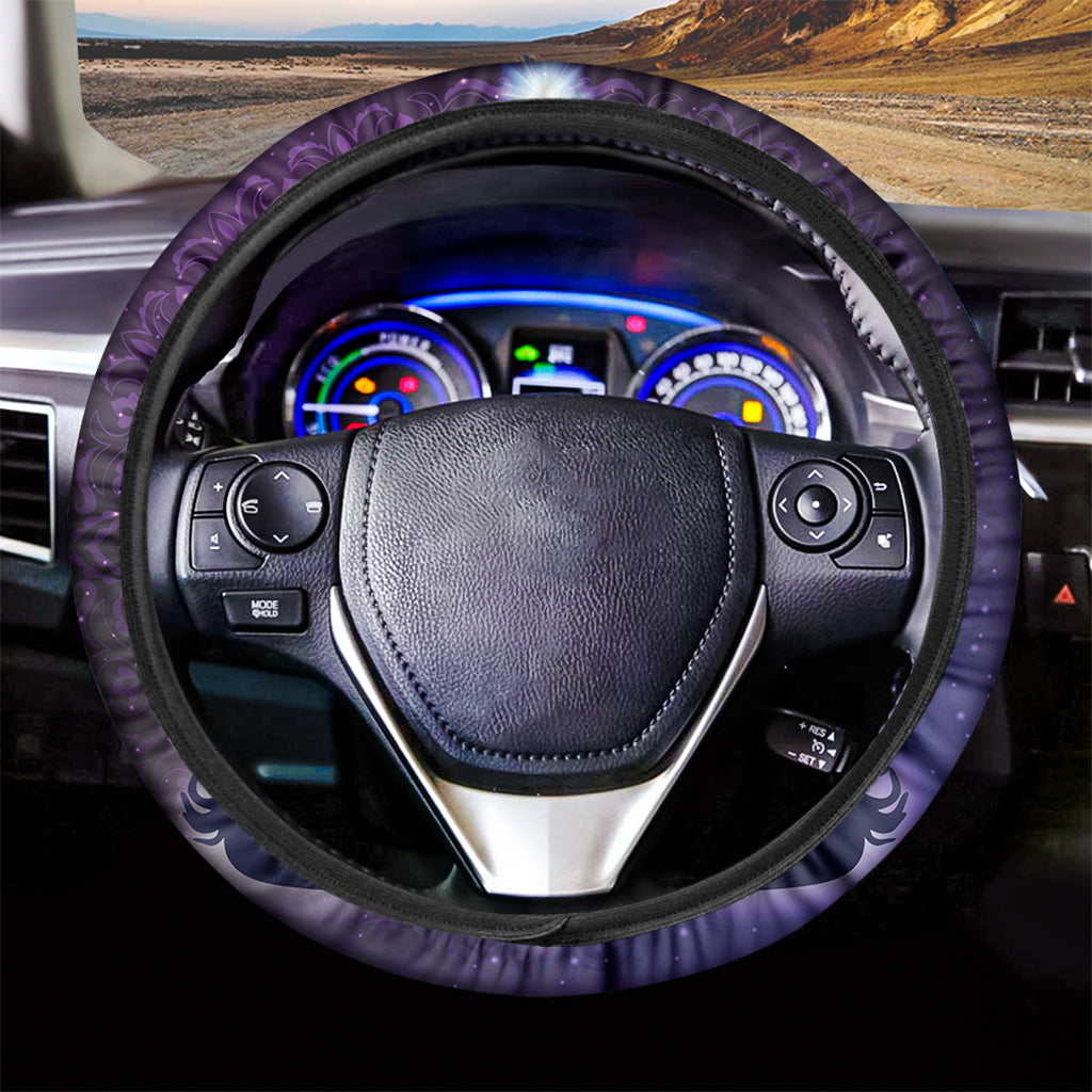 Seven Chakras Mandala Print Car Steering Wheel Cover