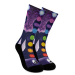 Seven Chakras Mandala Print Crew Socks