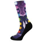 Seven Chakras Mandala Print Crew Socks
