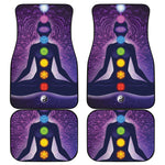 Seven Chakras Mandala Print Front and Back Car Floor Mats