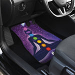 Seven Chakras Mandala Print Front and Back Car Floor Mats