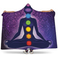 Seven Chakras Mandala Print Hooded Blanket