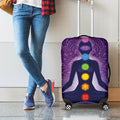 Seven Chakras Mandala Print Luggage Cover