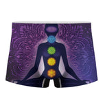 Seven Chakras Mandala Print Men's Boxer Briefs