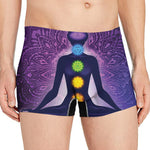 Seven Chakras Mandala Print Men's Boxer Briefs