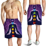 Seven Chakras Mandala Print Men's Shorts