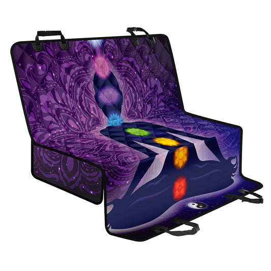 Seven Chakras Mandala Print Pet Car Back Seat Cover