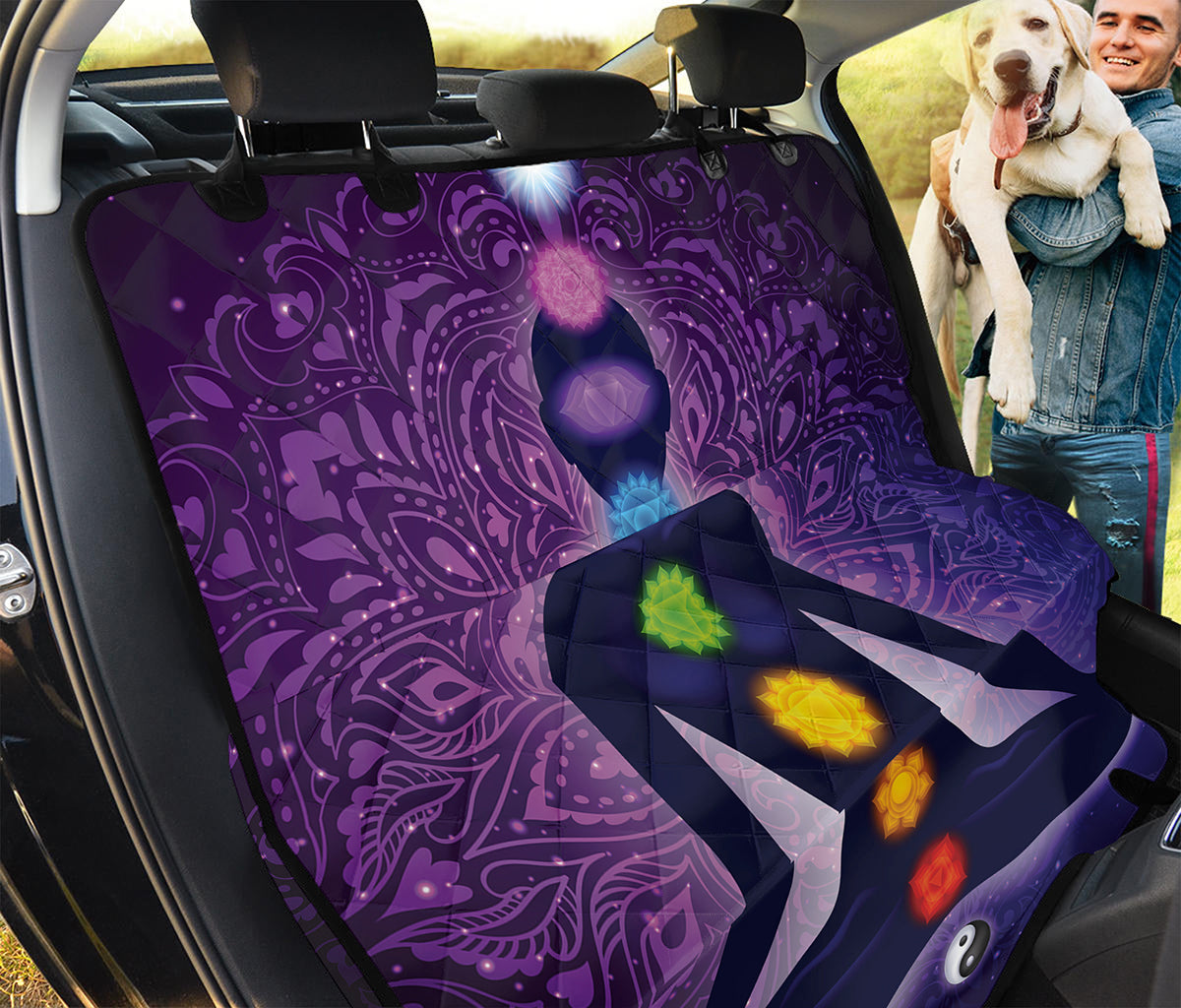 Seven Chakras Mandala Print Pet Car Back Seat Cover