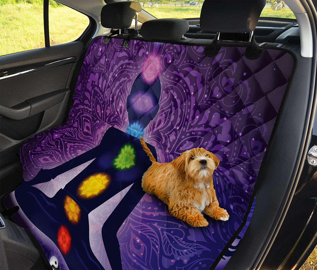 Seven Chakras Mandala Print Pet Car Back Seat Cover
