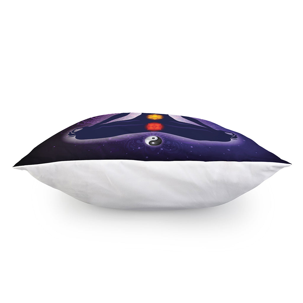 Seven Chakras Mandala Print Pillow Cover