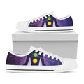 Seven Chakras Mandala Print White Low Top Sneakers