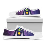 Seven Chakras Mandala Print White Low Top Shoes
