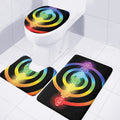 Seven Chakras Rainbow Of Life Print 3 Piece Bath Mat Set