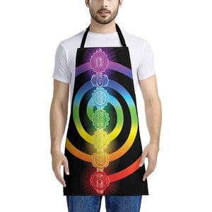 Seven Chakras Rainbow Of Life Print Apron