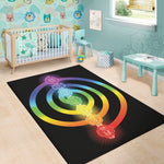 Seven Chakras Rainbow Of Life Print Area Rug