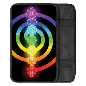 Seven Chakras Rainbow Of Life Print Car Center Console Cover