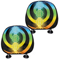 Seven Chakras Rainbow Of Life Print Car Headrest Covers