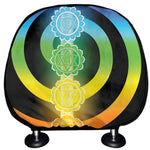Seven Chakras Rainbow Of Life Print Car Headrest Covers