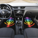 Seven Chakras Rainbow Of Life Print Front and Back Car Floor Mats