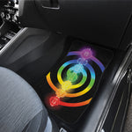 Seven Chakras Rainbow Of Life Print Front and Back Car Floor Mats