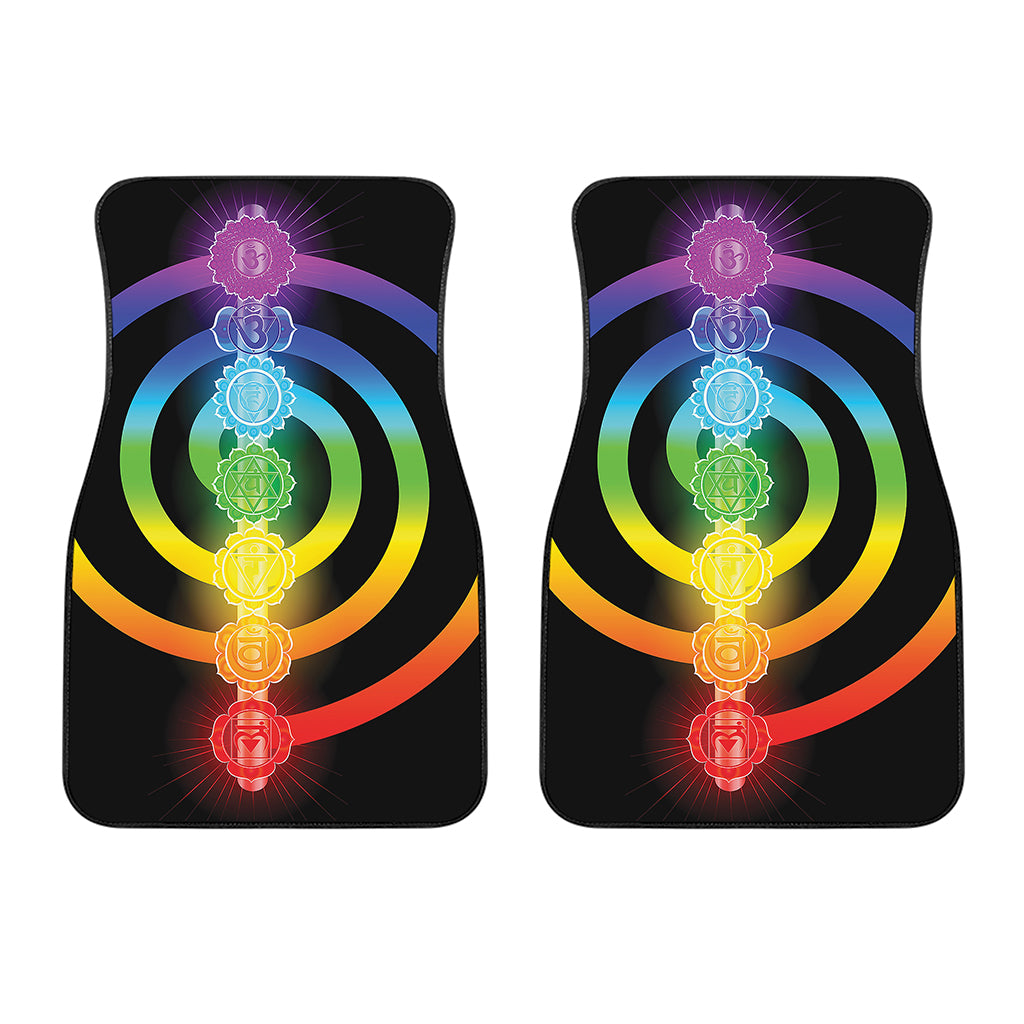 Seven Chakras Rainbow Of Life Print Front Car Floor Mats