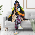 Seven Chakras Rainbow Of Life Print Hooded Blanket