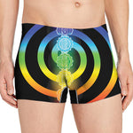 Seven Chakras Rainbow Of Life Print Men's Boxer Briefs