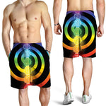 Seven Chakras Rainbow Of Life Print Men's Shorts