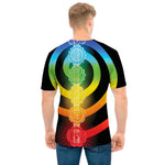 Seven Chakras Rainbow Of Life Print Men's T-Shirt