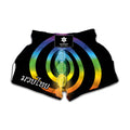 Seven Chakras Rainbow Of Life Print Muay Thai Boxing Shorts