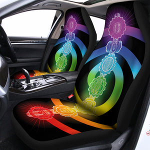 Seven Chakras Rainbow Of Life Print Universal Fit Car Seat Covers