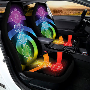 Seven Chakras Rainbow Of Life Print Universal Fit Car Seat Covers