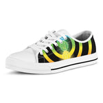 Seven Chakras Rainbow Of Life Print White Low Top Shoes