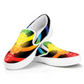 Seven Chakras Rainbow Of Life Print White Slip On Sneakers