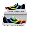 Seven Chakras Rainbow Of Life Print White Running Shoes