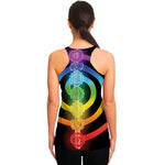 Seven Chakras Rainbow Of Life Print Women's Racerback Tank Top